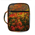 Autumn Mountain Print Front Pocket Bible Bag