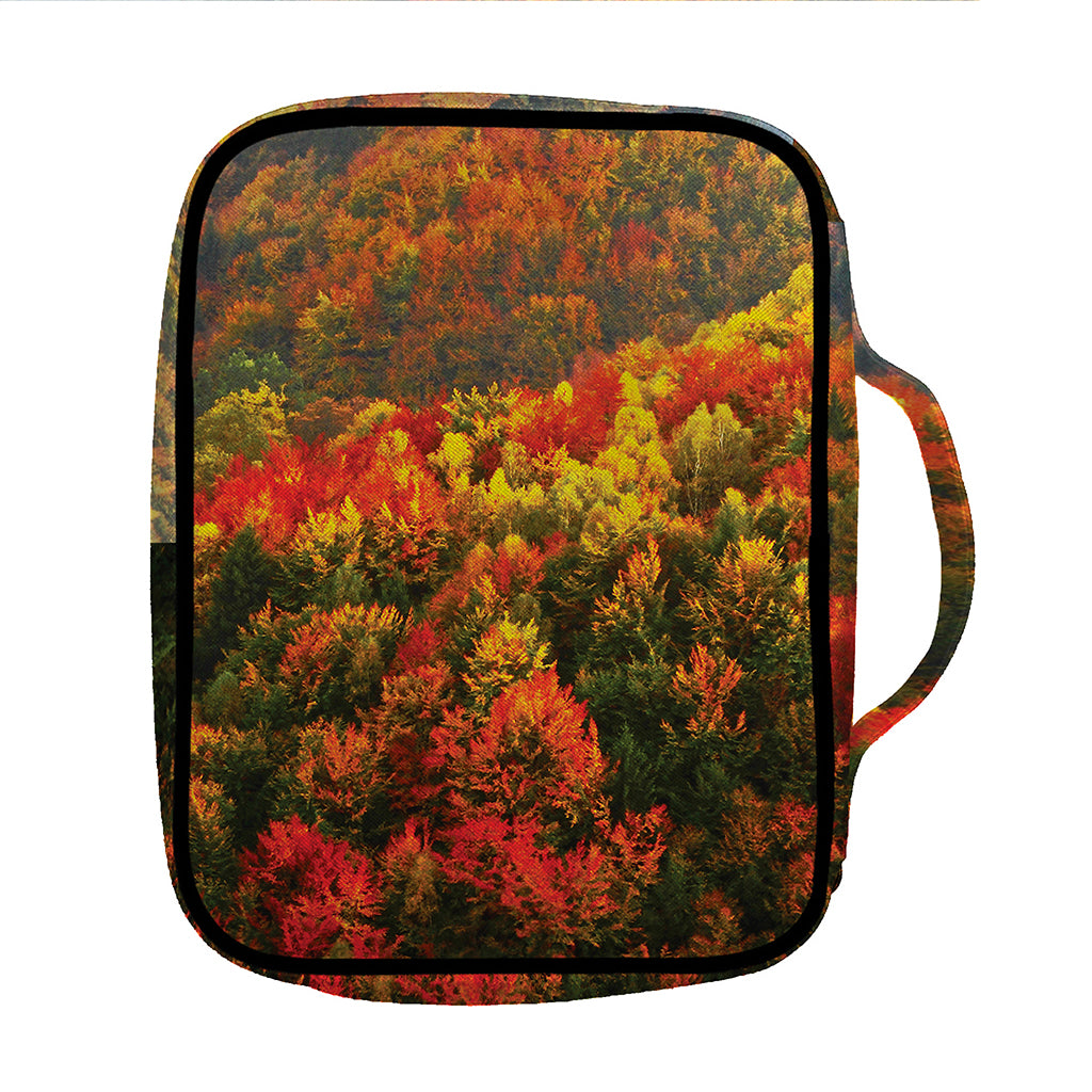 Autumn Mountain Print Front Pocket Bible Bag