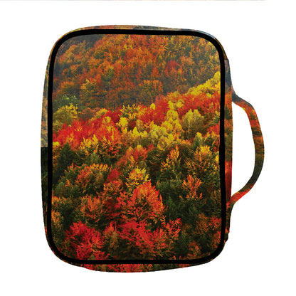 Autumn Mountain Print Front Pocket Bible Bag