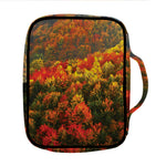 Autumn Mountain Print Front Pocket Bible Bag