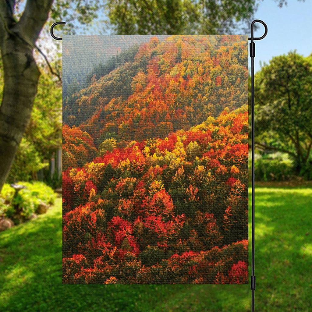 Autumn Mountain Print Garden Flag