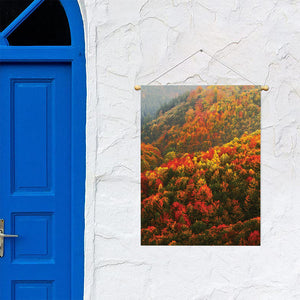 Autumn Mountain Print Garden Flag