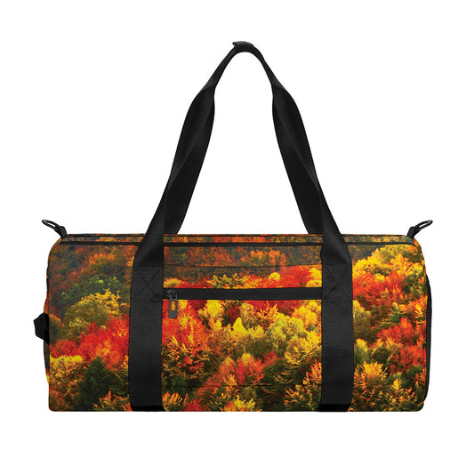 Autumn Mountain Print Gym Bag