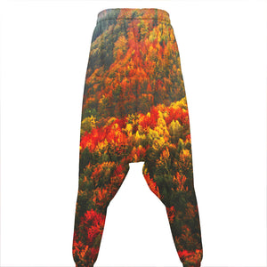 Autumn Mountain Print Hammer Pants