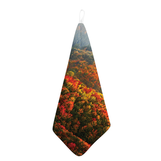 Autumn Mountain Print Hand Towel