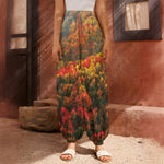 Autumn Mountain Print Harem Pants