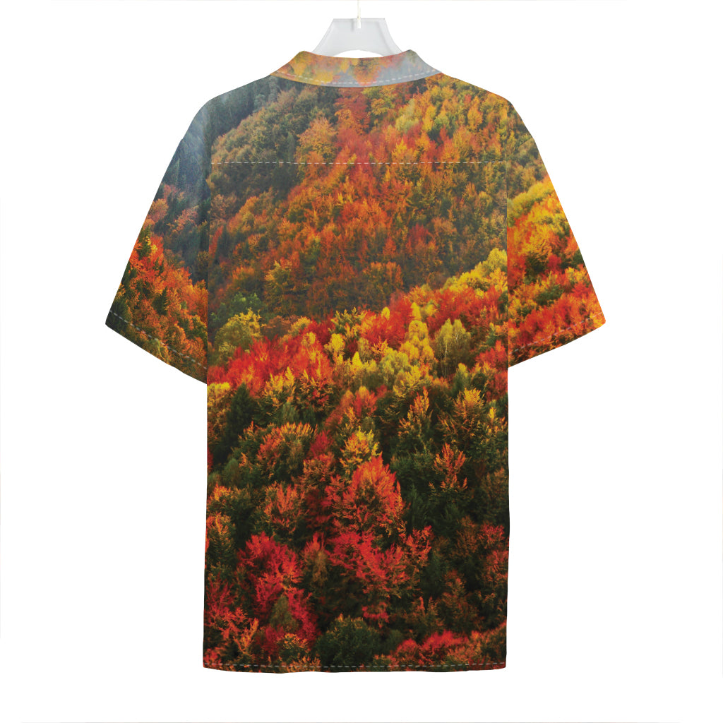 Autumn Mountain Print Hawaiian Shirt