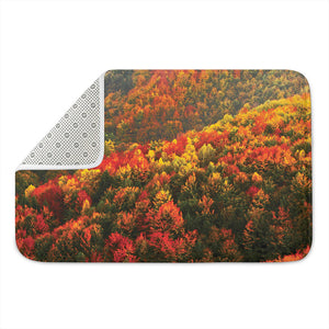 Autumn Mountain Print Indoor Door Mat