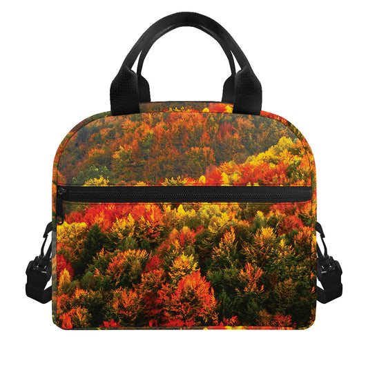 Autumn Mountain Print Insulated Lunch Bag