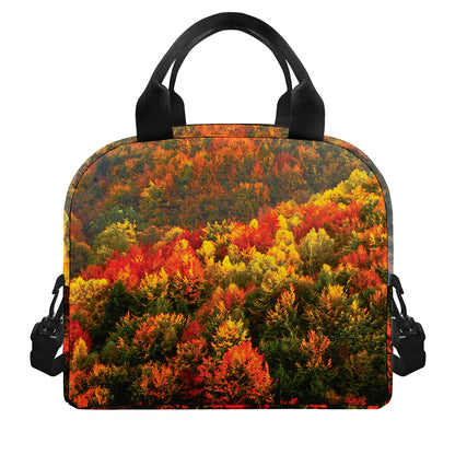 Autumn Mountain Print Insulated Lunch Bag