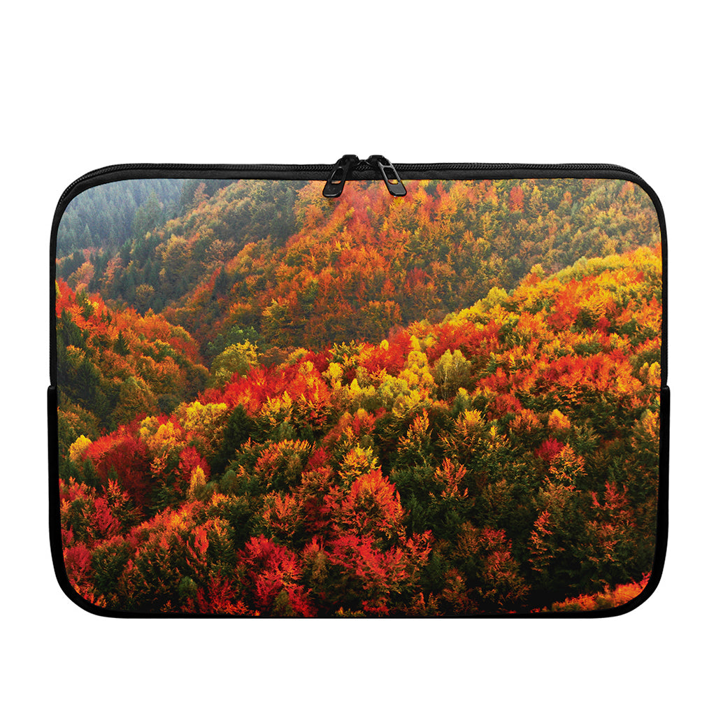 Autumn Mountain Print Laptop Sleeve