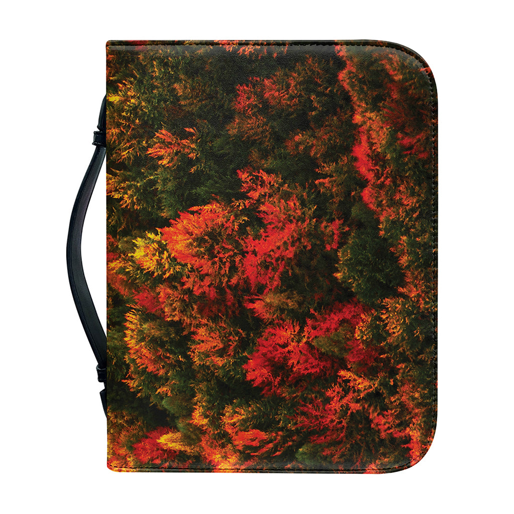 Autumn Mountain Print Leather Bible Cover