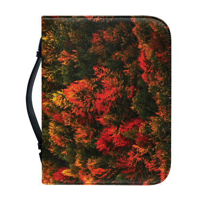 Autumn Mountain Print Leather Bible Cover