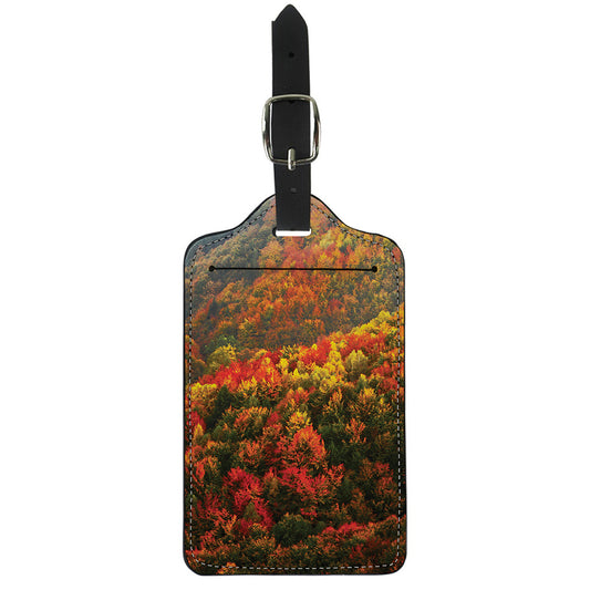 Autumn Mountain Print Luggage Tag