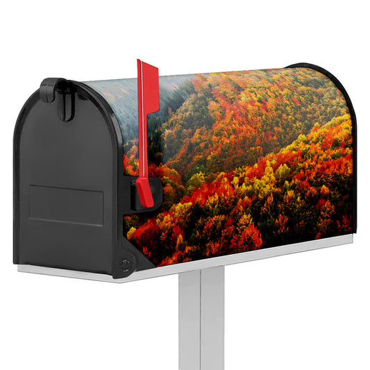 Autumn Mountain Print Mailbox Cover