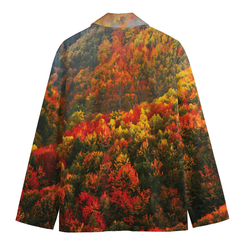 Autumn Mountain Print Men's Blazer