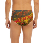Autumn Mountain Print Men's Briefs