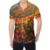 Autumn Mountain Print Men's Shirt