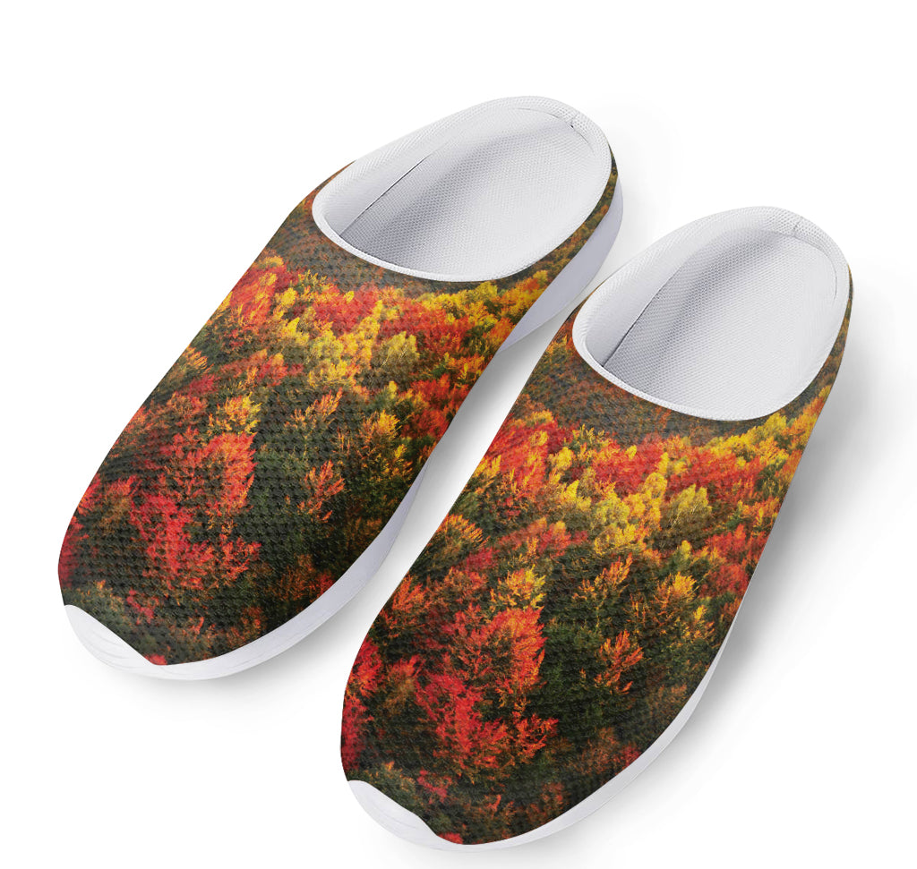 Autumn Mountain Print Mesh Casual Shoes