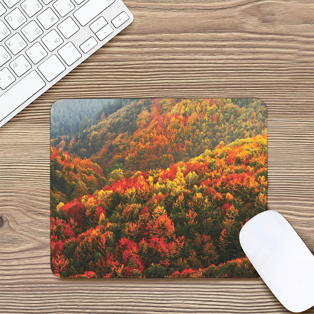 Autumn Mountain Print Mouse Pad