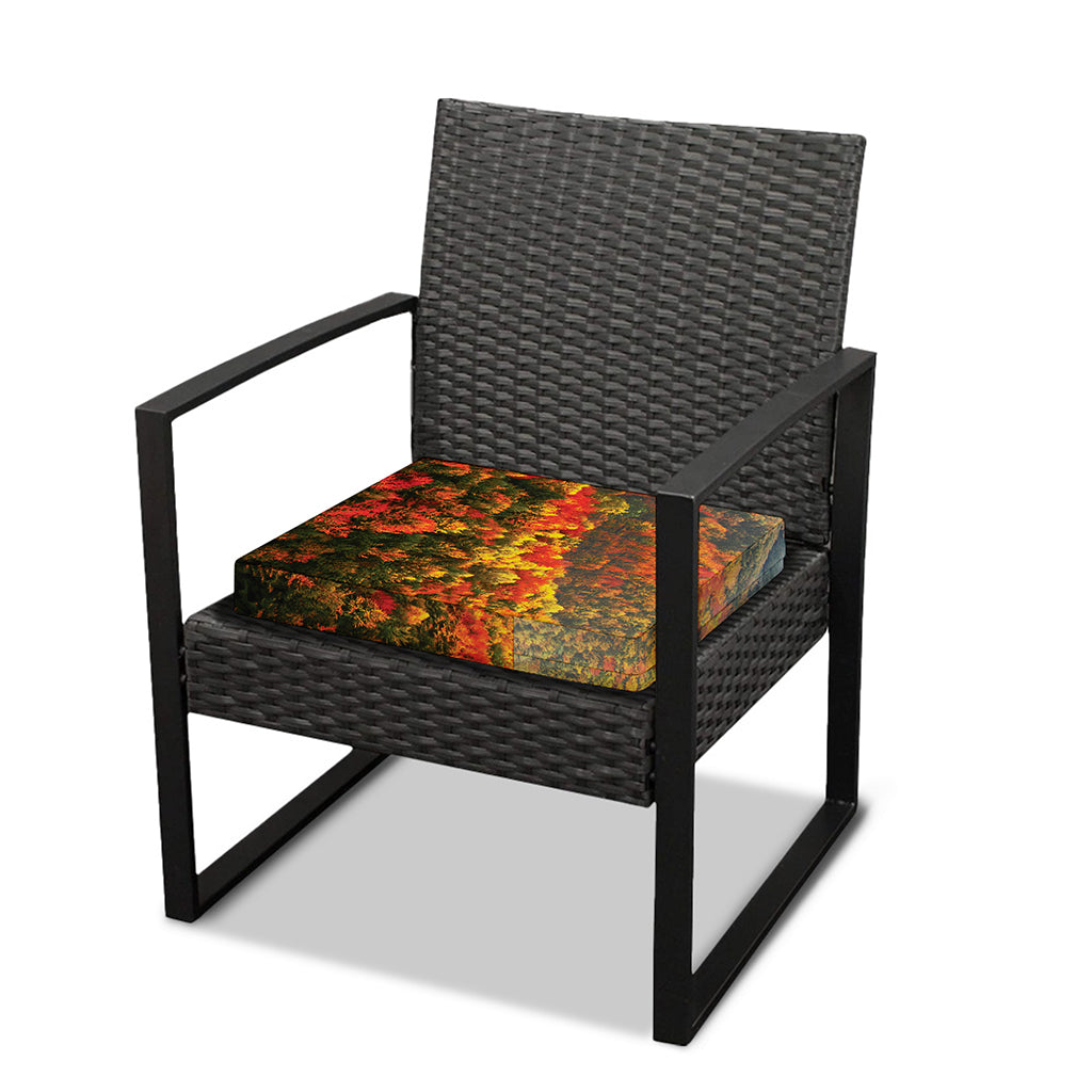 Autumn Mountain Print Outdoor Seat Cushion Cover