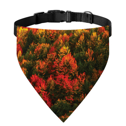 Autumn Mountain Print Over The Collar Dog Bandana