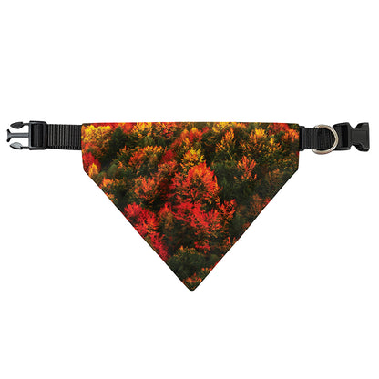 Autumn Mountain Print Over The Collar Dog Bandana