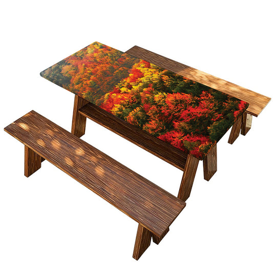 Autumn Mountain Print Picnic Table Cover