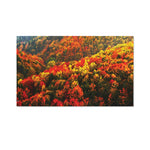 Autumn Mountain Print Polyester Flag