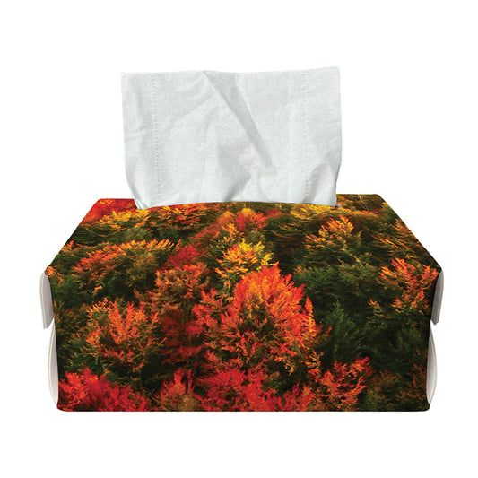 Autumn Mountain Print Rectangle Tissue Box Cover