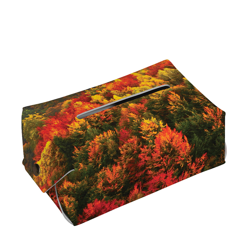 Autumn Mountain Print Rectangle Tissue Box Cover