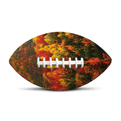 Autumn Mountain Print Rugby Ball
