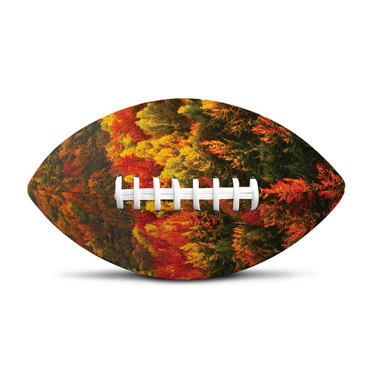Autumn Mountain Print Rugby Ball