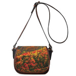 Autumn Mountain Print Saddle Bag