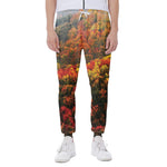 Autumn Mountain Print Scuba Joggers