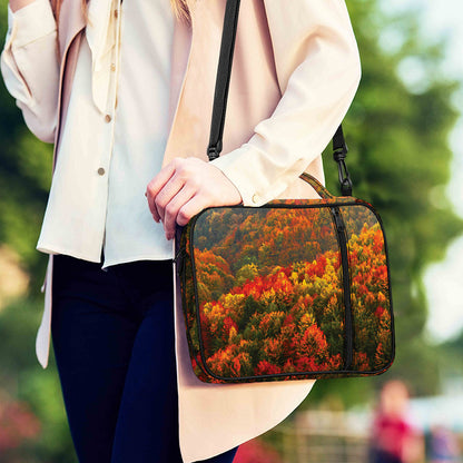 Autumn Mountain Print Shoulder Strap Bible Bag