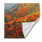 Autumn Mountain Print Silk Bandana