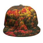 Autumn Mountain Print Snapback Cap