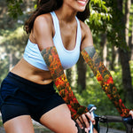 Autumn Mountain Print Sun Protection Arm Sleeves