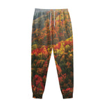 Autumn Mountain Print Sweatpants