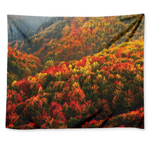 Autumn Mountain Print Tapestry