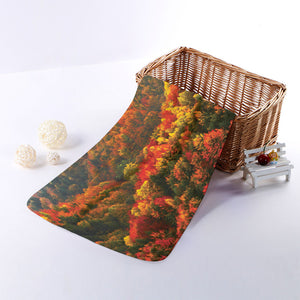 Autumn Mountain Print Towel