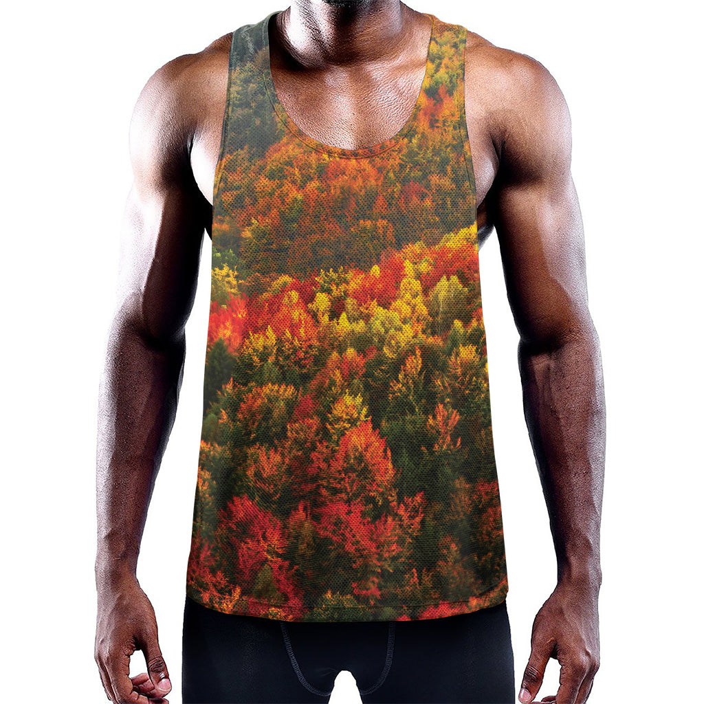 Autumn Mountain Print Training Tank Top