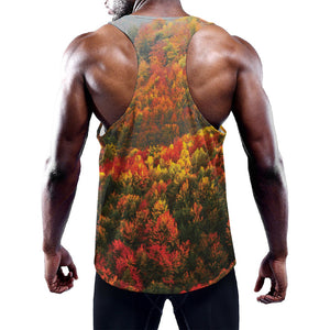 Autumn Mountain Print Training Tank Top