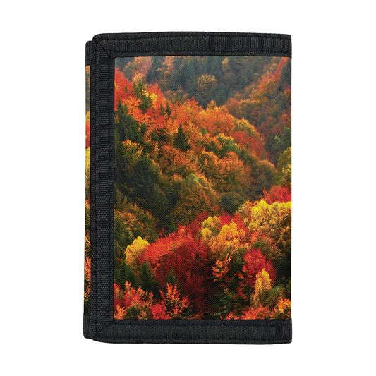 Autumn Mountain Print Trifold Wallet