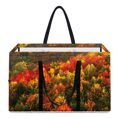 Autumn Mountain Print Utility Tote Bag