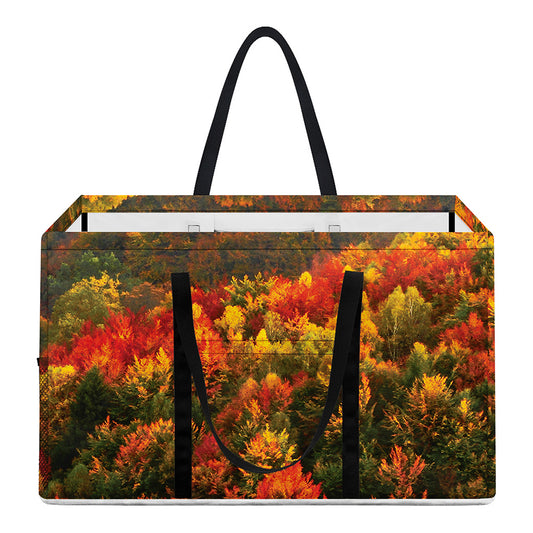 Autumn Mountain Print Utility Tote Bag