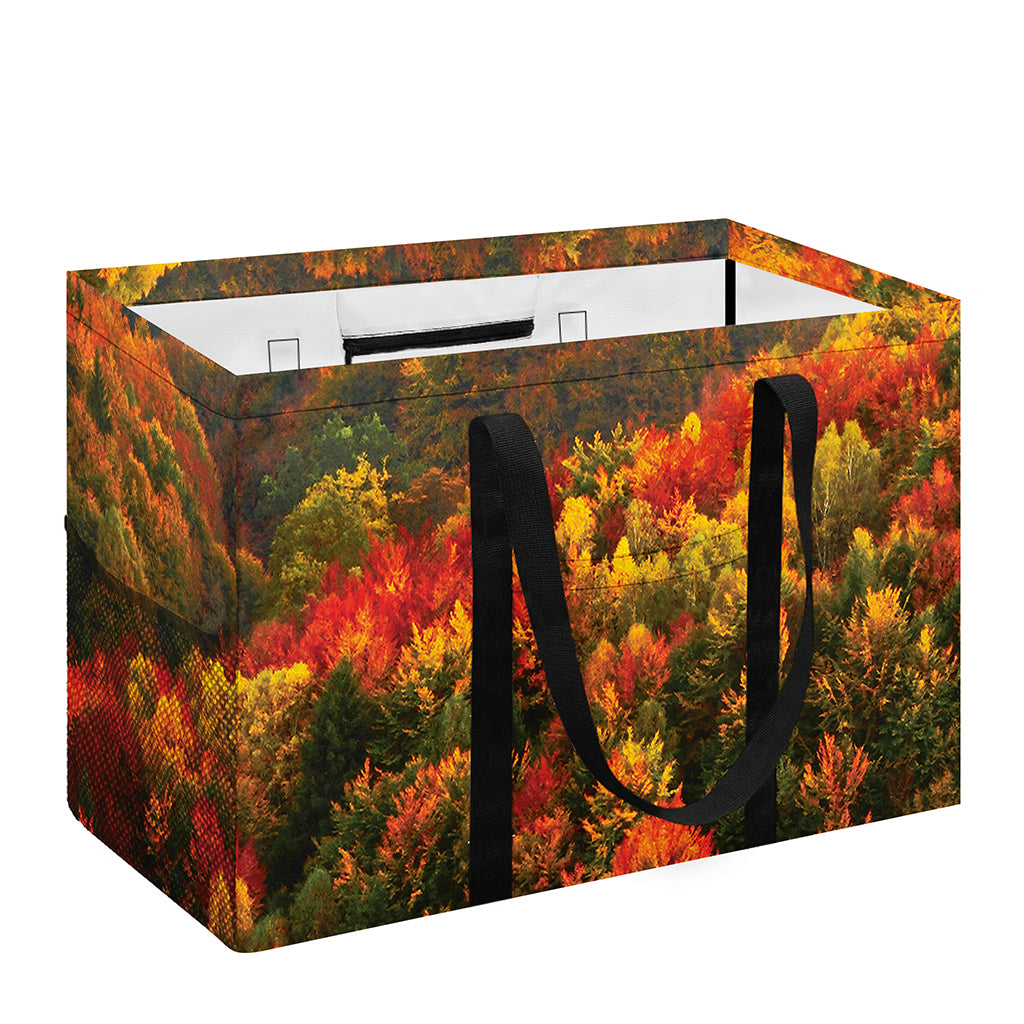 Autumn Mountain Print Utility Tote Bag