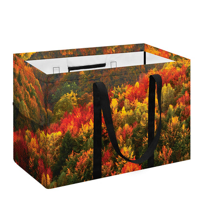 Autumn Mountain Print Utility Tote Bag