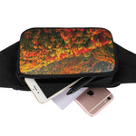 Autumn Mountain Print Waist Bag